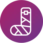 A purple circle with a bandage describes how ConvaMax™ Superabsorber prevents exudate strike-through on bandages or clothing.