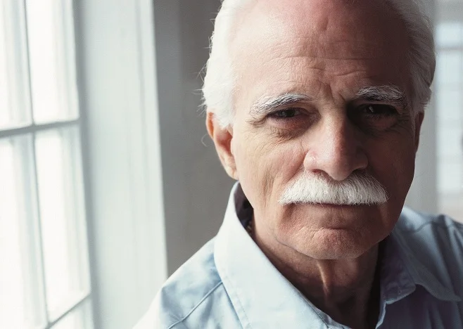 口ひげを生やした男